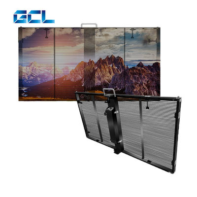 Высокое разрешение GCL P3.9 Прозрачный светодиодный дисплей водонепроницаемый Легкая установка