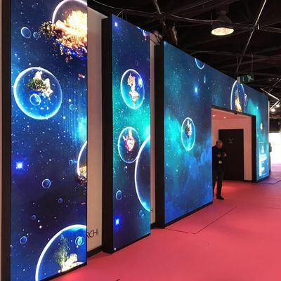 Внутренняя светодиодная видеостенка 500 * 1000 мм P1.95 мм P2.5 мм высокой четкости для фиксированной установки