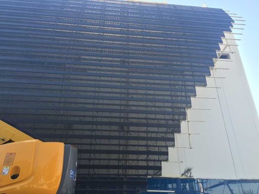 Прозрачный 60% P7.9-10.4\P15.625mm LED рекламный экран с прозрачным стеклом для торговых центров