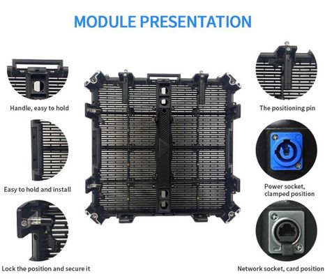 Gflow 500*500mm P3.9-7.8mm Наружный прозрачный светодиодный дисплей LED Видеополоса занавес