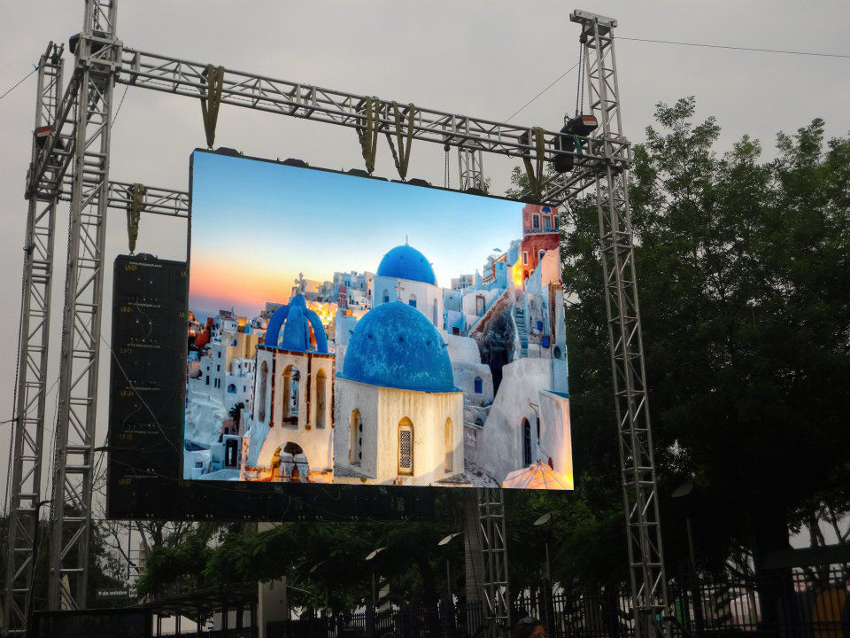 Коммерческий внутренний светодиодный видеостень P3.91 полный цвет наружного светодиодного дисплея
