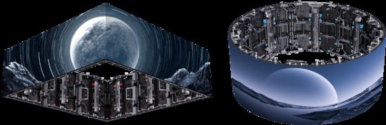 Хорошая цена Светодиодный периметральный дисплей стадиона с литым алюминиевым корпусом и размерами 500*500 мм/500*1000 мм для сцены, церкви, студии вещания онлайн