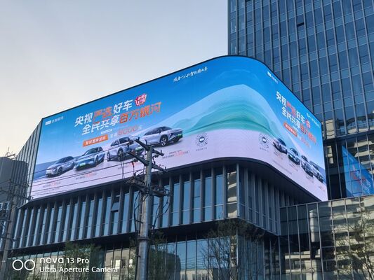 На открытом воздухе яркость 8000 нит энергосберегающая IP65 делает большую водоустойчивую стену рекламы СИД П6 П8 П10мм